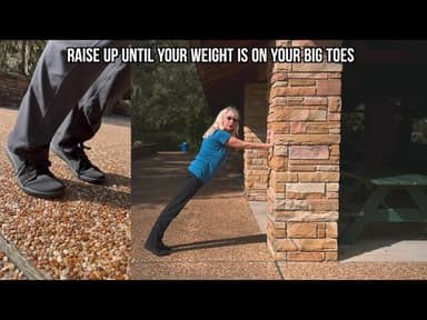 Wall Calf Raise Form Video- Older & Active Series