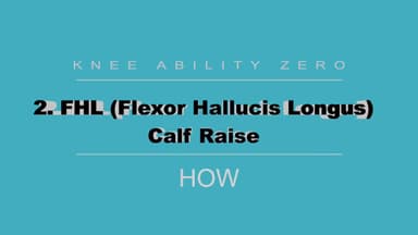 Knee Ability Zero: Step 2: FHL Calf Raise