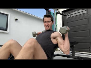 Full Stretch Incline Dumbbell Press Standard 15 reps with 25% of bodyweight per hand