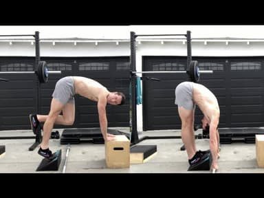 DENSE STRENGTH Slantboard Calf Raise to Jefferson Curl