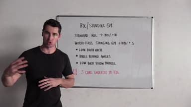 Romanian Deadlift to Standing Goodmorning Progression