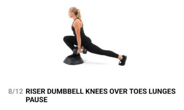 “Knees Over Toes Lunge" Coaching Guide for F45